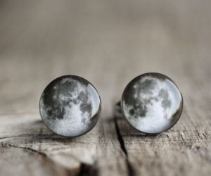 Hold nemesacél mandzsettagombok