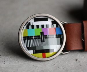 Monoszkóp kerek övcsat