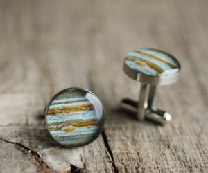 Jupiter nemesacél mandzsettagombok