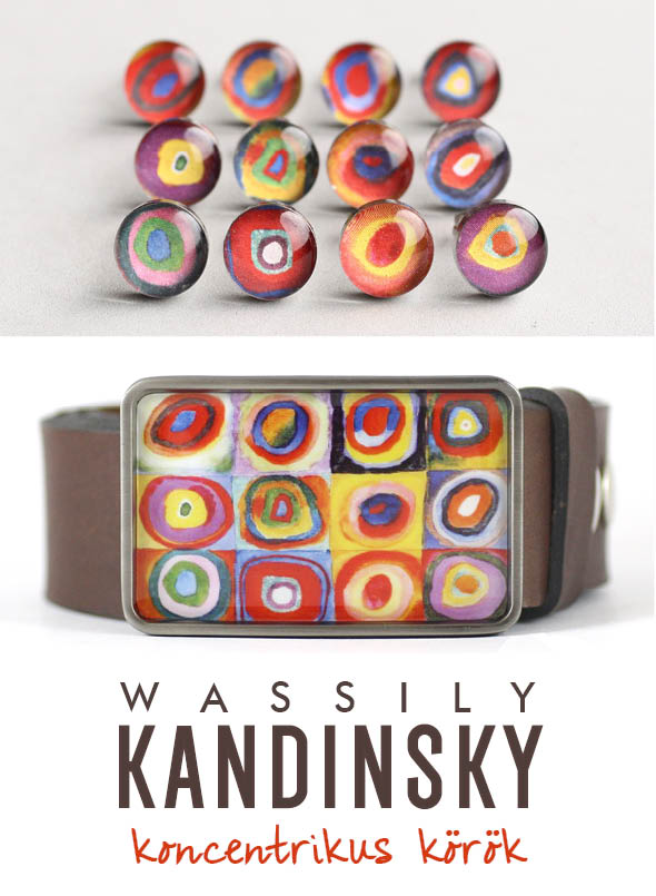Kandinsky Körök szögletes övcsat - Image 4