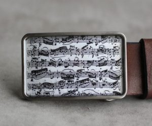 Bach kotta szögletes övcsat (fehér)