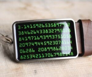 Pi számjegyek övcsat - Övcsatbolt