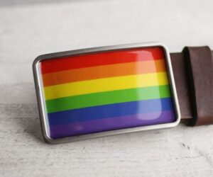 Szivárvány övcsat