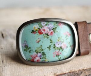 Rózsás ovális övcsat - Övcsatbolt