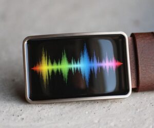 Hangullám szögletes övcsat - Övcsatbolt