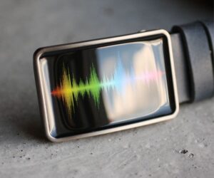 Hangullám szögletes övcsat - Övcsatbolt