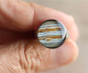 Jupiter nemesacél gyűrű - Övcsatbolt