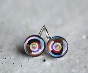 Delaunay nemesacél függő fülbevalók - Övcsatbolt