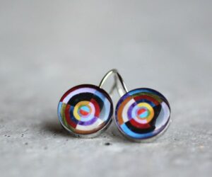 Delaunay nemesacél függő fülbevalók - Övcsatbolt