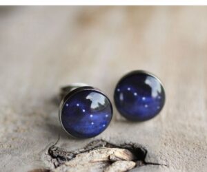 Göncölszekér nemesacél pötty fülbevalók - Övcsatbolt