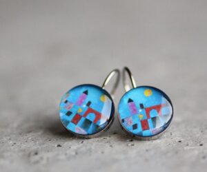 Klee nemesacél függő fülbevalók - Övcsatbolt