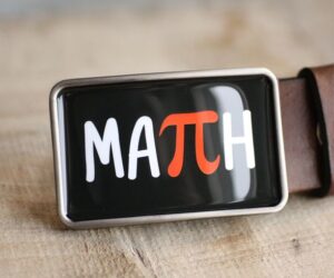 Matematika szögletes övcsat - Övcsatbolt