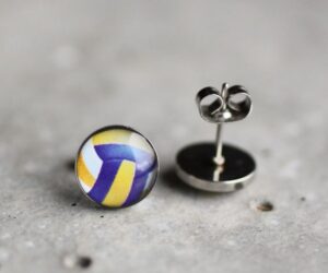 röplabda nemesacél fülbevalók - Övcsatbolt