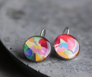 Delaunay orvosi acél függő fülbevalók - Övcsatbolt